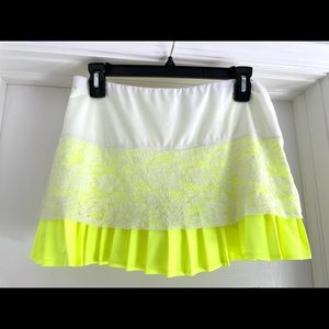 Lucky in Love tennis skort. Neon. Like New!